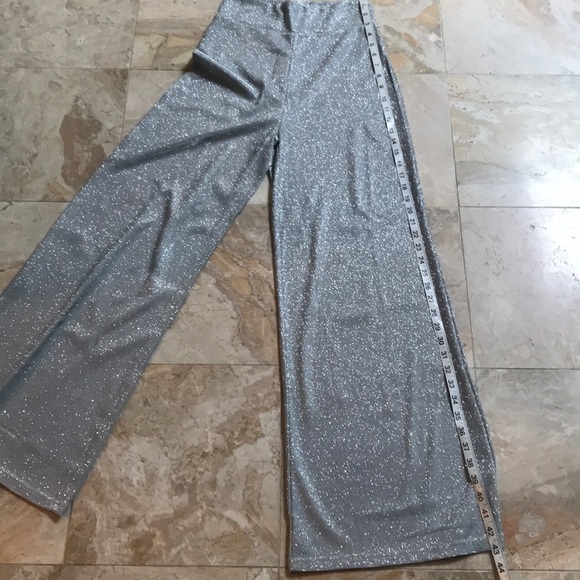 Sequin Pants-Silver-Large-Boot cut - Picture 7 of 12